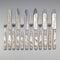 Circa 1890 British antique white mother-of-pearl handles, pure silver decoration, dessert cutlery, 6 pairs, Allen & Darwin
